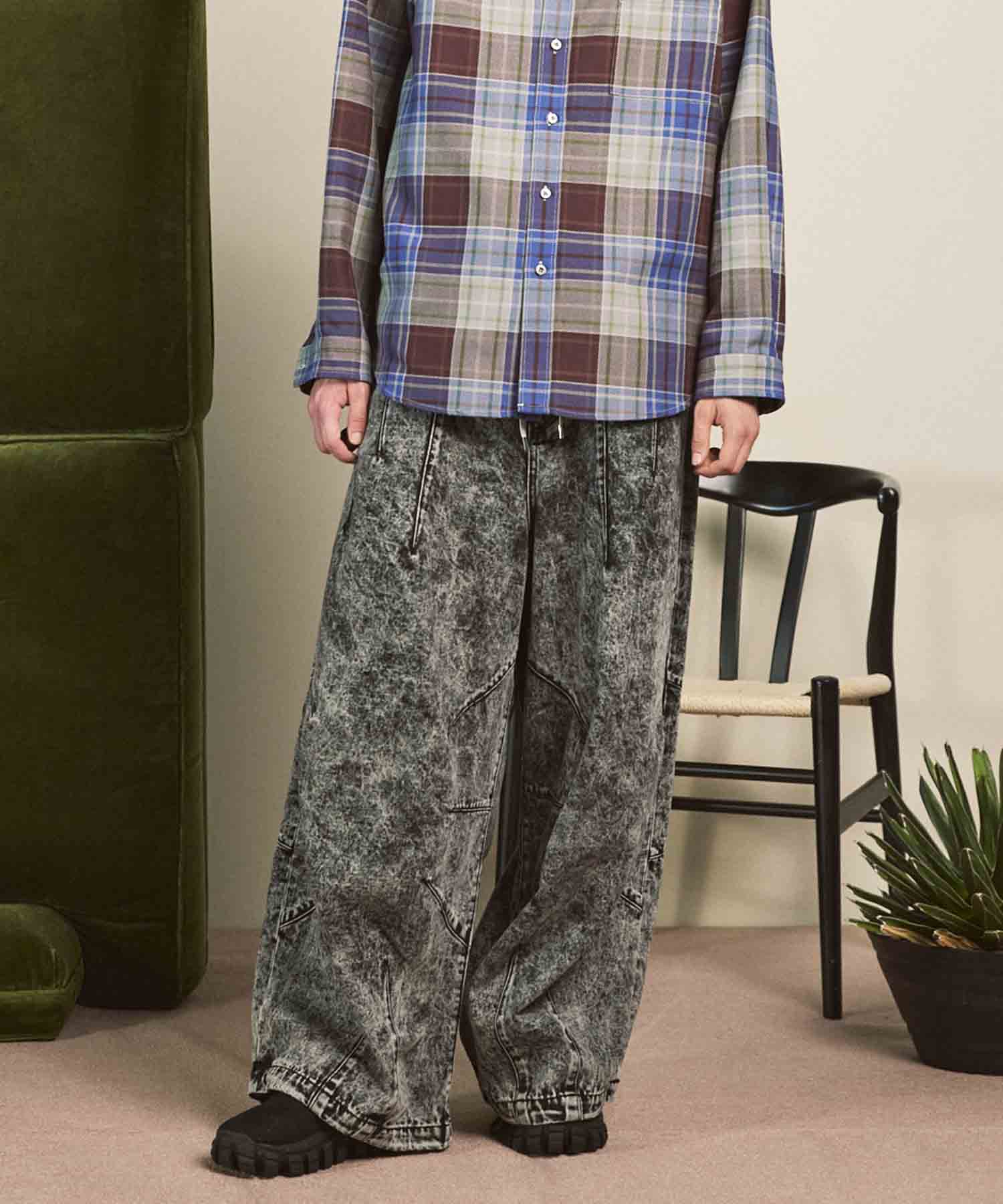 Prime-Wide Denim Balloon Pants