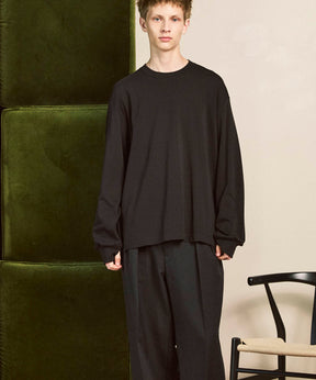 [ex] Prime-Over光滑的船员脖子长袖T恤