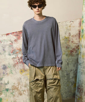 [ex] Prime-Ore-Ore-Ore-Ore-Over Smooth Crew Neck长袖T恤