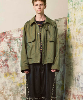 주요 멀티 포켓 블루슨