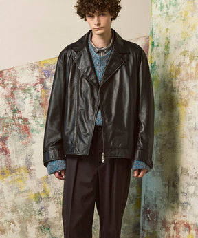 [25AW 사전 주문] 양 가죽 테일러드 더블 라이더 재킷