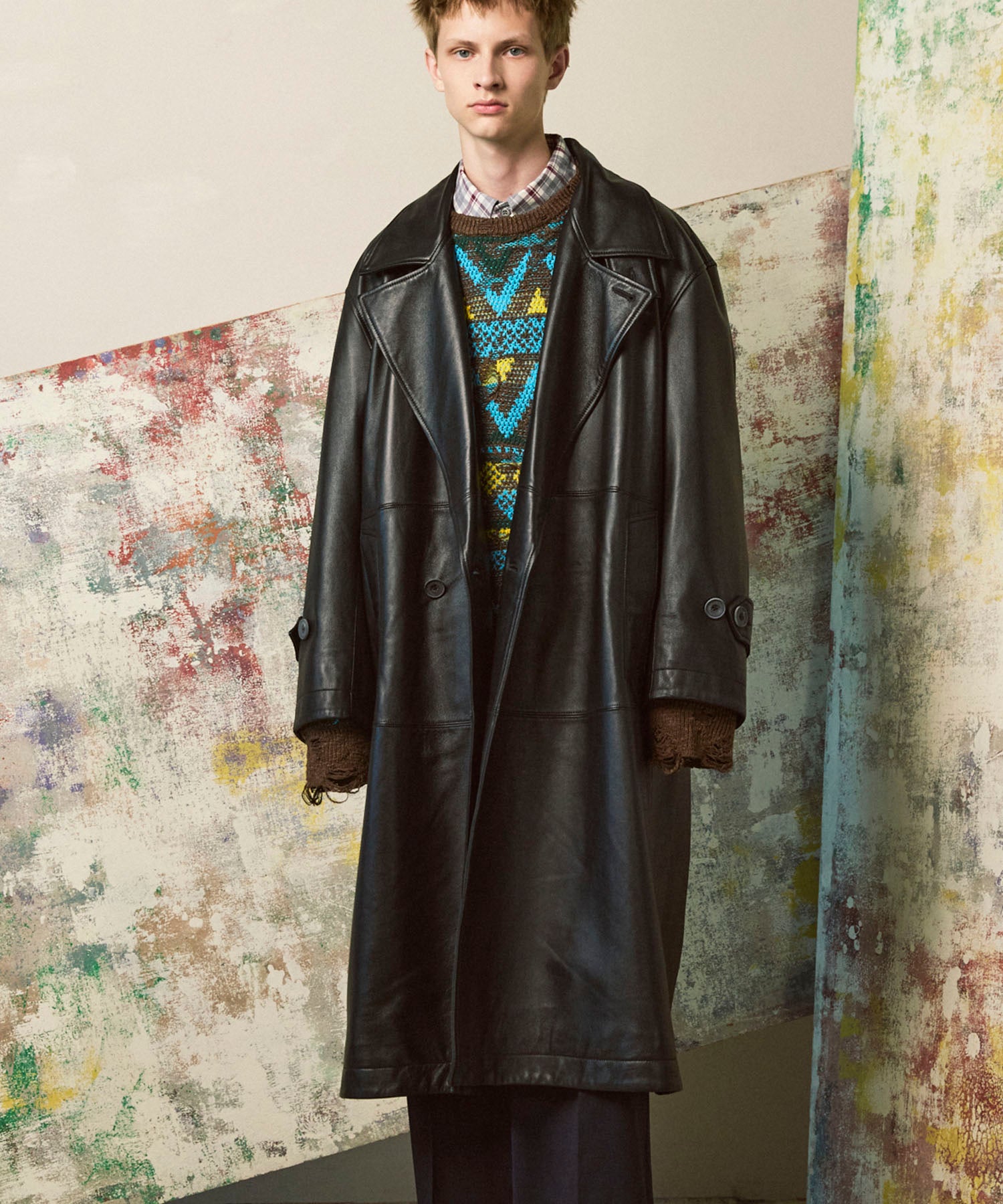 【PRE-ORDER】Sheep Leather Long Coat