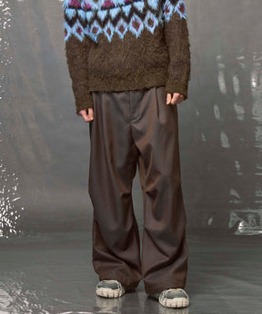 4 Colors Chambray Washable Wool Prime-Wide Snow Pants