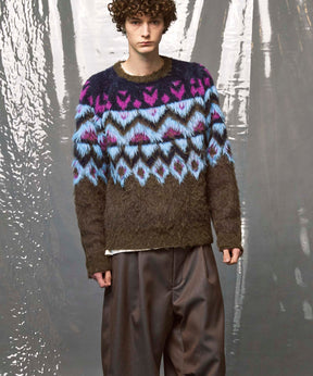 Gradation Short Length Prime-Over V-Neck Knit Pullover