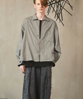 [Sales open at 12:00 on Saturday, September 13th] [Italian Dead Stock Fabric] Prime-Over 2way Zip Shirts