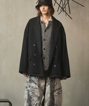 Prime-Over Layering Double Breasted Tailored Jacket