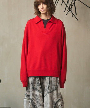 [25AW PRE-ORDER] Cashfeel Extra Fine Merino Wool Prime-Over Skipper Knit Pullover