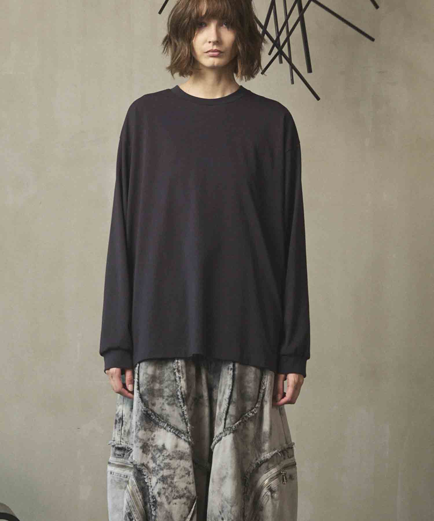 Artist Graphical Embroidery Prime-Over Crew Neck Long Sleeve T-Shirt