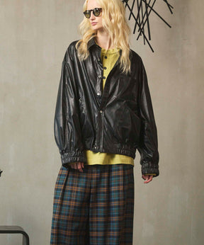 Curve Switching A Light Eco Leather Shirt