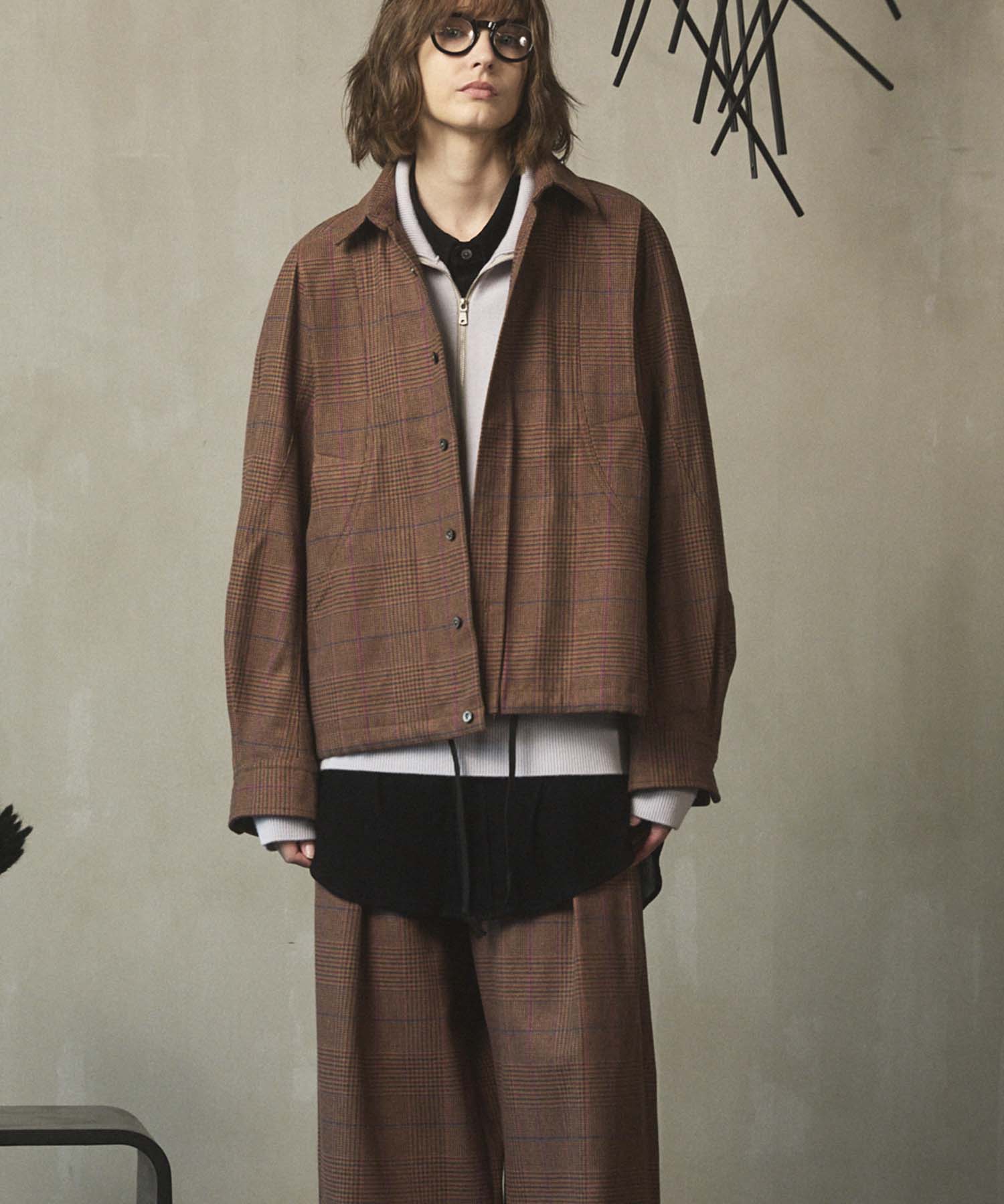 All_From_ Italy様 Italian Dead Stock Fabric】Prime-Over Curved Pocket Shirts