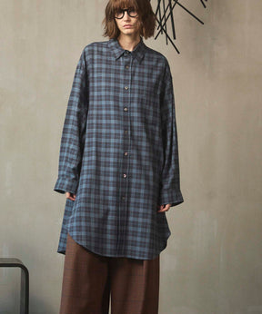 [Sales open at 12:00 on Saturday, September 13th] [Italian Dead Stock Fabric] Prime-Over Maxi Shirts Coat