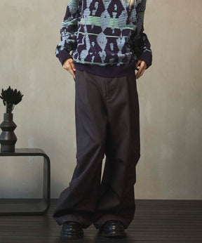 4 Colors Chambray Washable Wool Prime-Wide Snow Pants