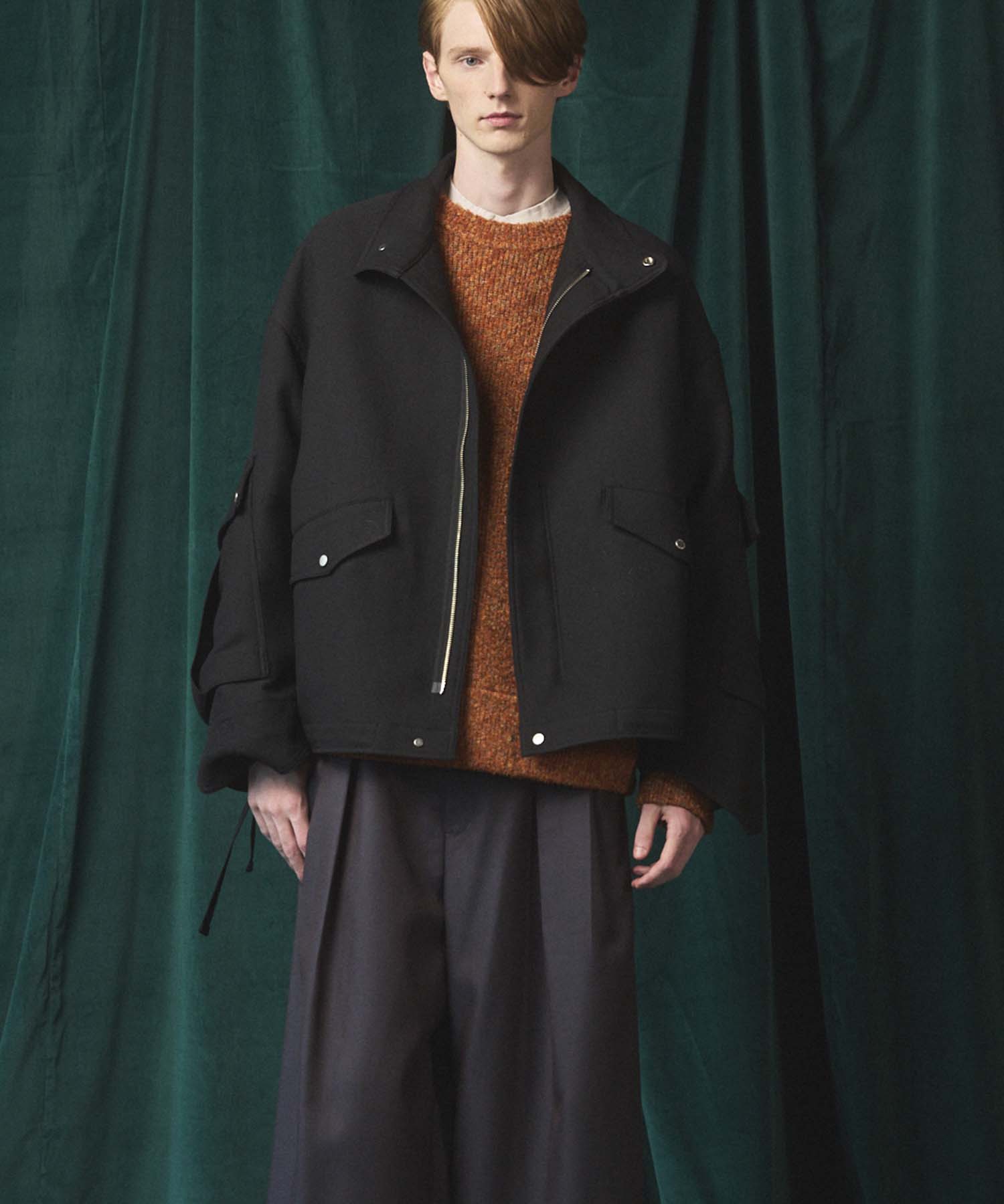 Prime-Over Cargo Big Poket Stand Collar Blouson