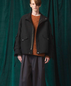 Prime-Over Cargo Big Poket Stand Collar Blouson