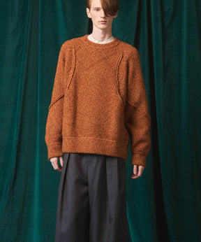 Gradation Short Length Prime-Over V-Neck Knit Pullover