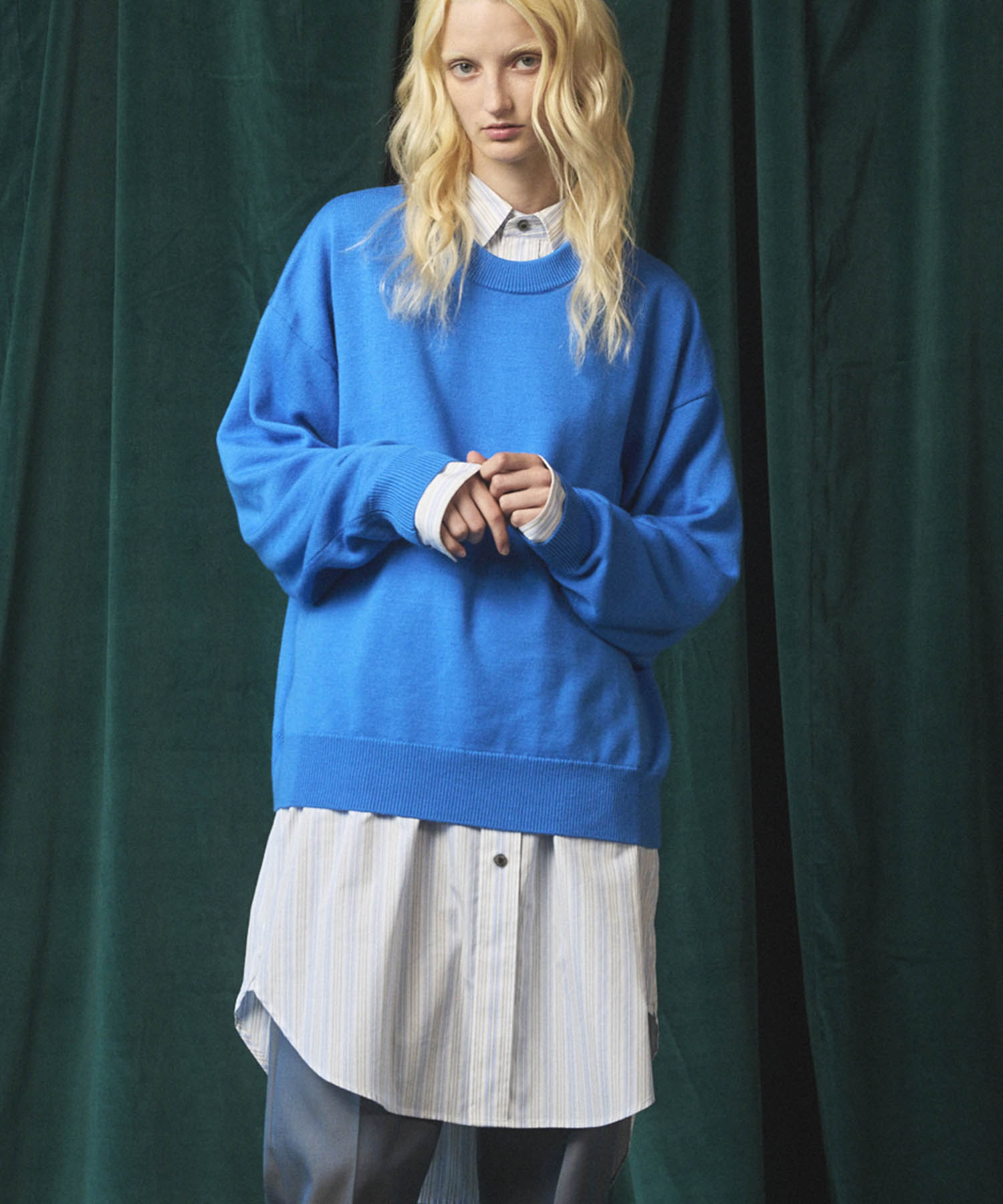 [25AW PRE-ORDER] Cashfeel Extra Fine Merino Wool Prime-Over Crew Neck Knit Pullover