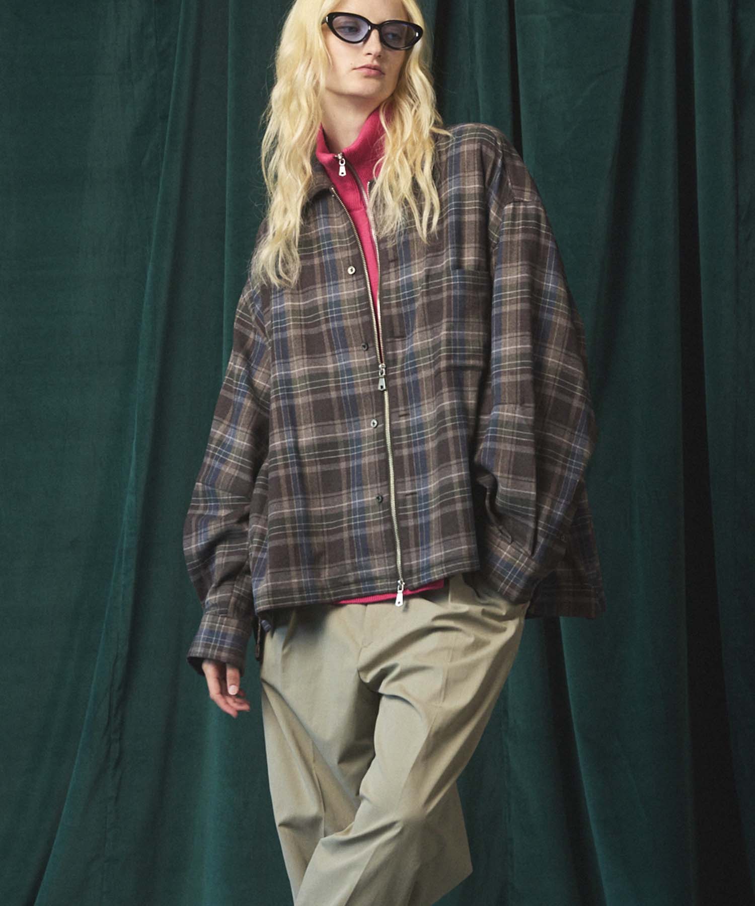 [Sales open at 12:00 on Saturday, September 13th] [Italian Dead Stock Fabric] Prime-Over 2way Zip Shirts