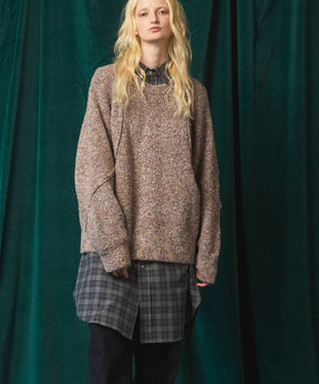 Gradation Short Length Prime-Over V-Neck Knit Pullover