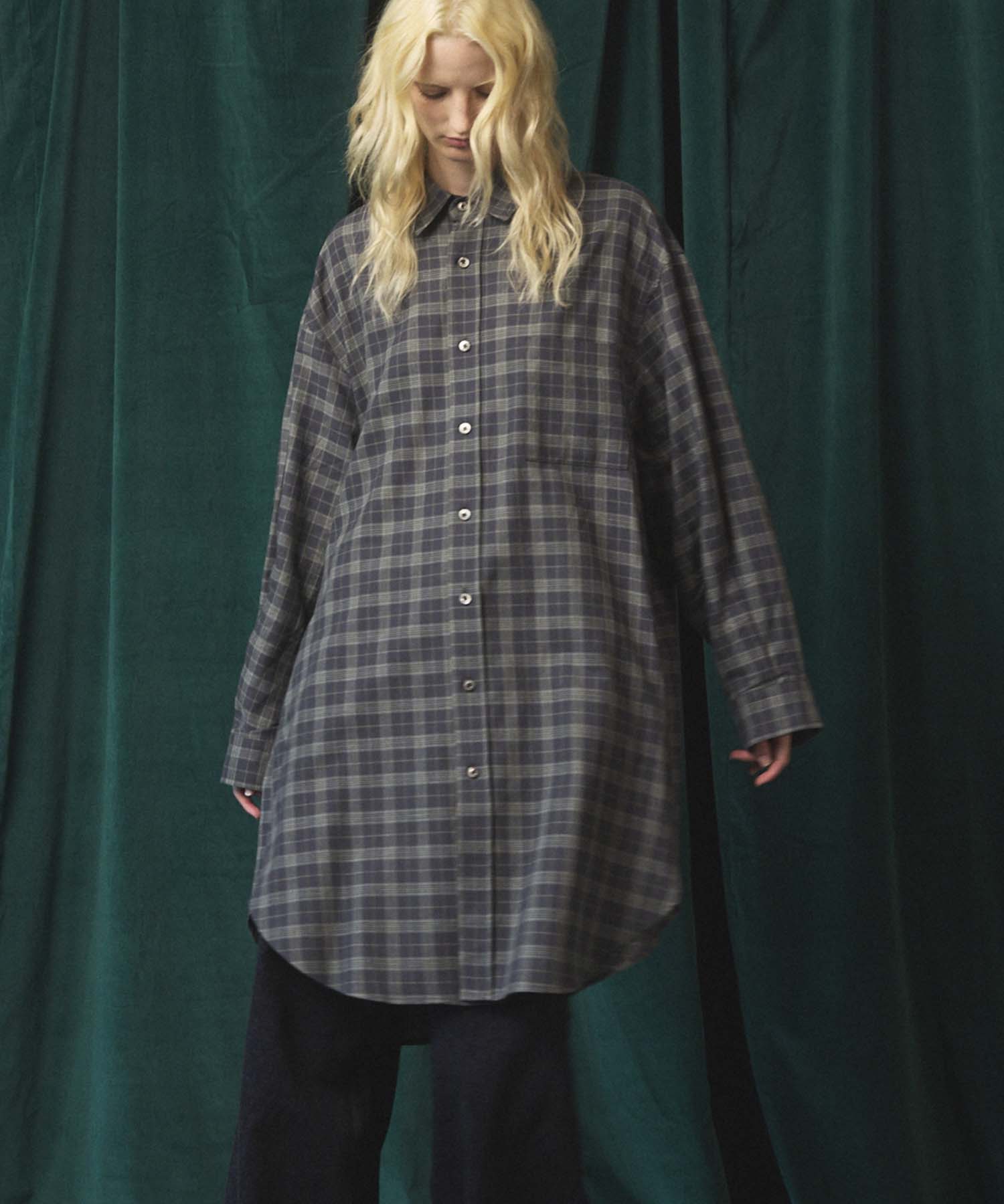 [Sales open at 12:00 on Saturday, September 13th] [Italian Dead Stock Fabric] Prime-Over Maxi Shirts Coat
