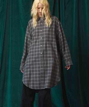 [Sales open at 12:00 on Saturday, September 13th] [Italian Dead Stock Fabric] Prime-Over Maxi Shirts Coat