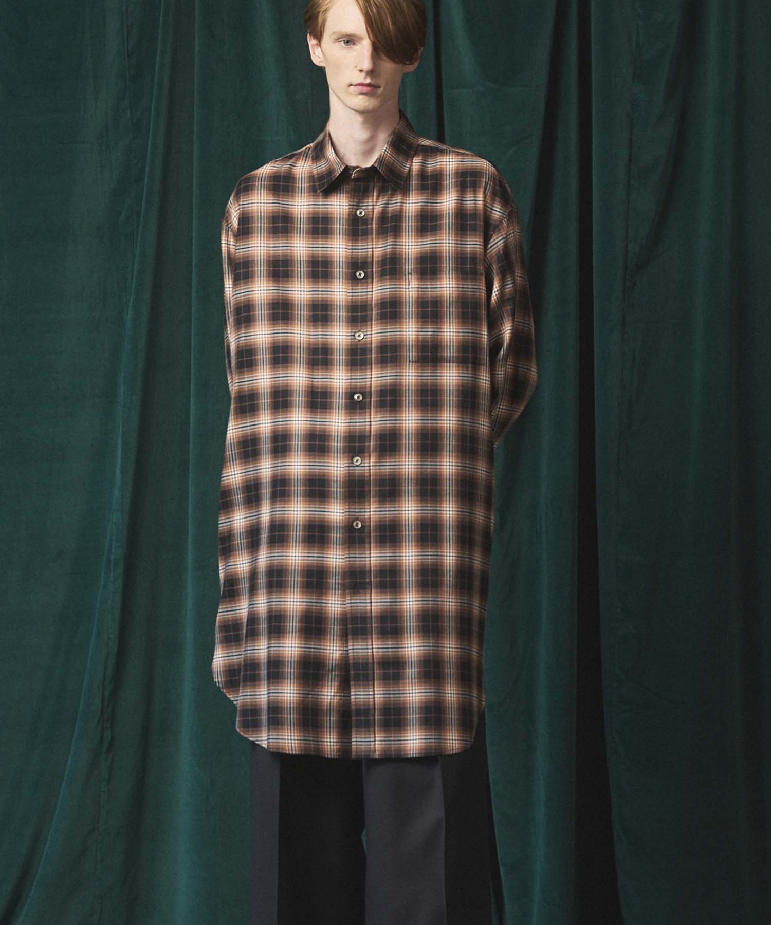 [Sales open at 12:00 on Saturday, September 13th] [Italian Dead Stock Fabric] Prime-Over Maxi Shirts Coat