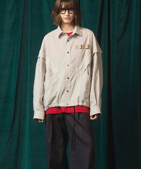 Prime-Over Curved Curve switching Regular Collar Shirt (Copy)