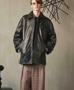 [25AW 사전 주문] 양 가죽 차 코트