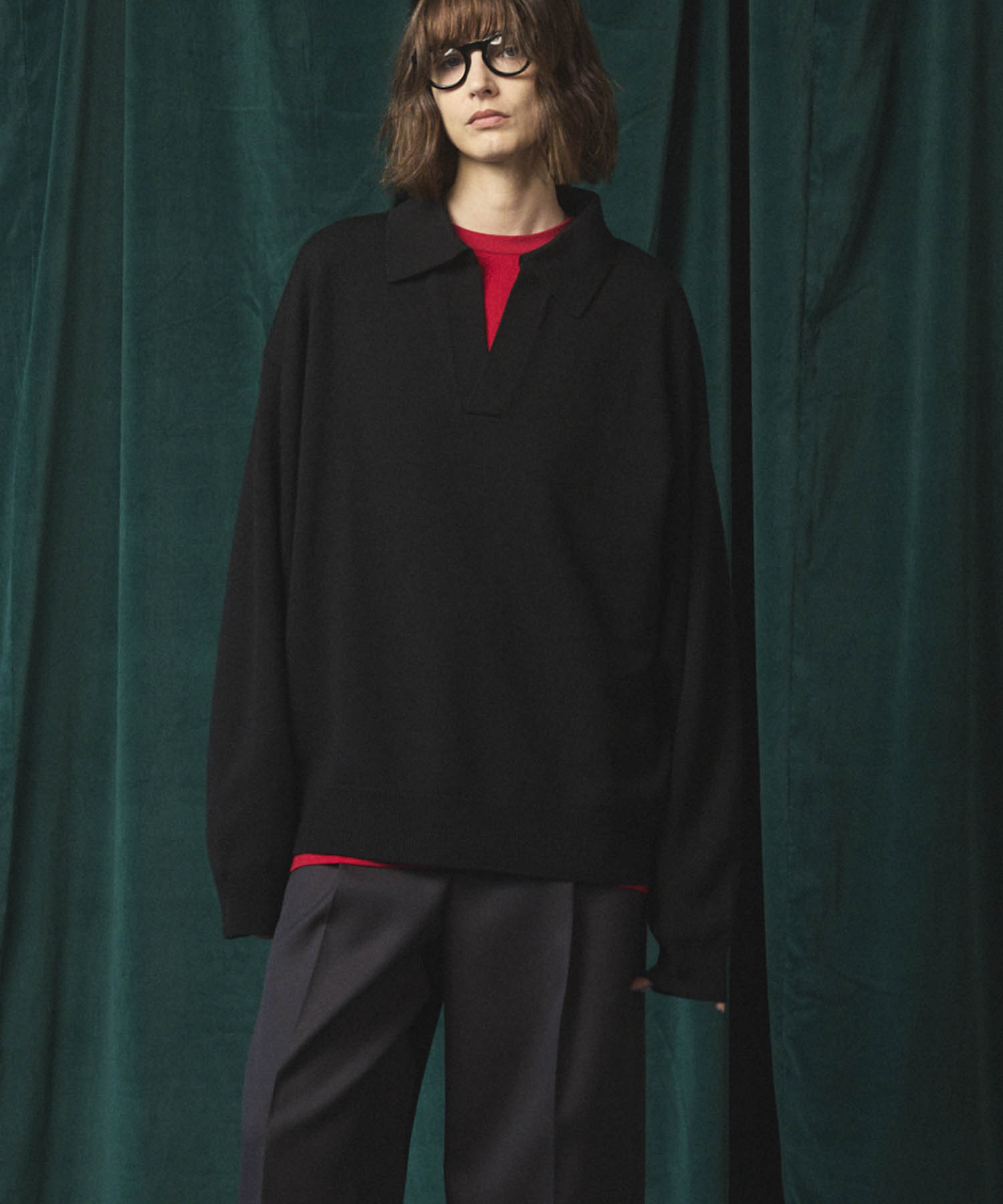 [25AW PRE-ORDER] Cashfeel Extra Fine Merino Wool Prime-Over Skipper Knit Pullover