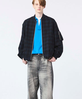 [Sale starts at 12:00 pm on Saturday, September 13th] [Italian Dead Stock Fabric] Prime-Over MA-1 Bomber Jacket