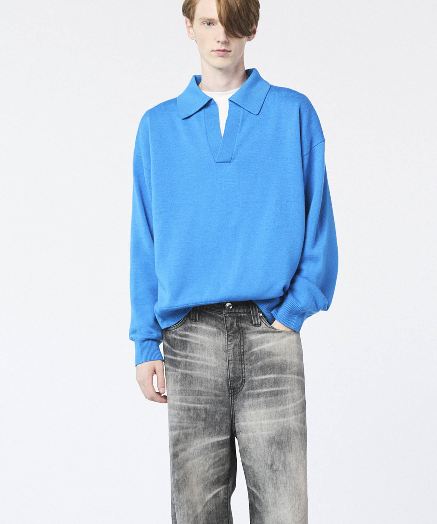 [25AW PRE-ORDER] Cashfeel Extra Fine Merino Wool Prime-Over Skipper Knit Pullover