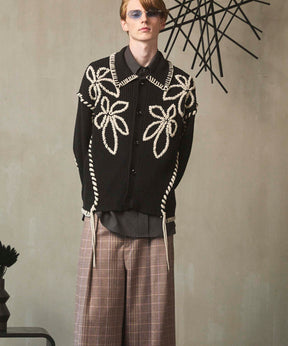 等级短长度超过V领针织套头衫