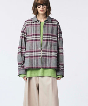 [Sales open at 12:00 on Saturday, September 13th] [Italian Dead Stock Fabric] Prime-Over 2way Zip Shirts