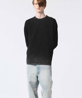 Gradation Dyed Prime-Over Crew Neck Long Sleeve T-Shirt