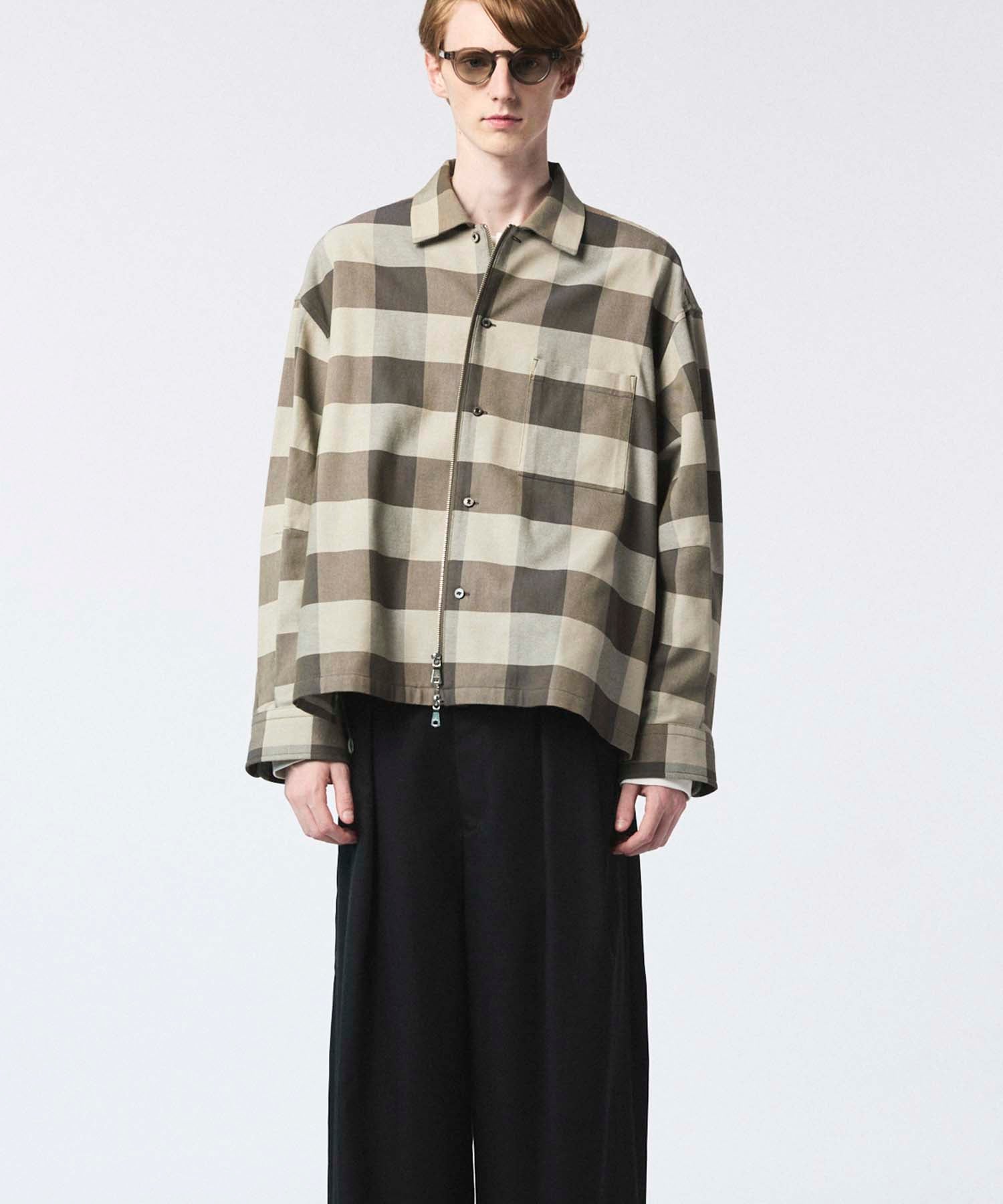 Italian Dead Stock Fabric】Prime-Over 2way Zip Shirts