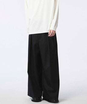 4 Colors Chambray Washable Wool Baggy Wide Pants