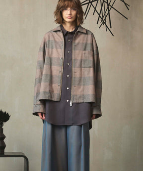 [Sales open at 12:00 on Saturday, September 13th] [Italian Dead Stock Fabric] Prime-Over 2way Zip Shirts