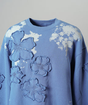 【26AW PRE-ORDER】フラワーパッチプライムオーバークルーネックスウェット