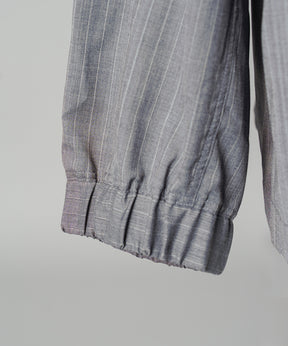 【26SS PRE-ORDER】T/W Sheer Stripe Prime-Over Side Slit Pullover Shirt