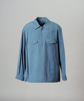 [26SS PRE-ORDER] Airy Striped Gabardine Prime-Over Short-sleeved Shirt