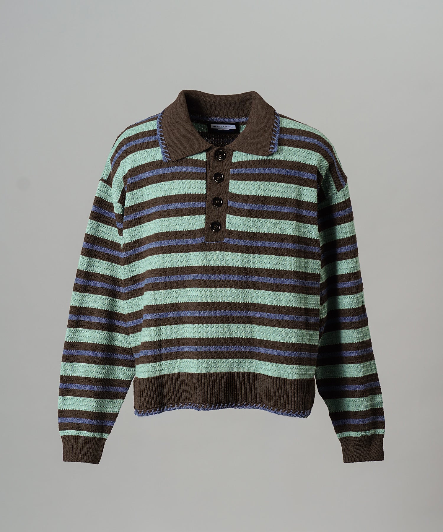 Airy Striped Gabardine Prime-Over Short-sleeved Shirt