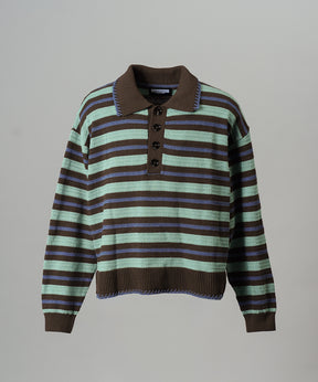 Airy Striped Gabardine Prime-Over Short-sleeved Shirt