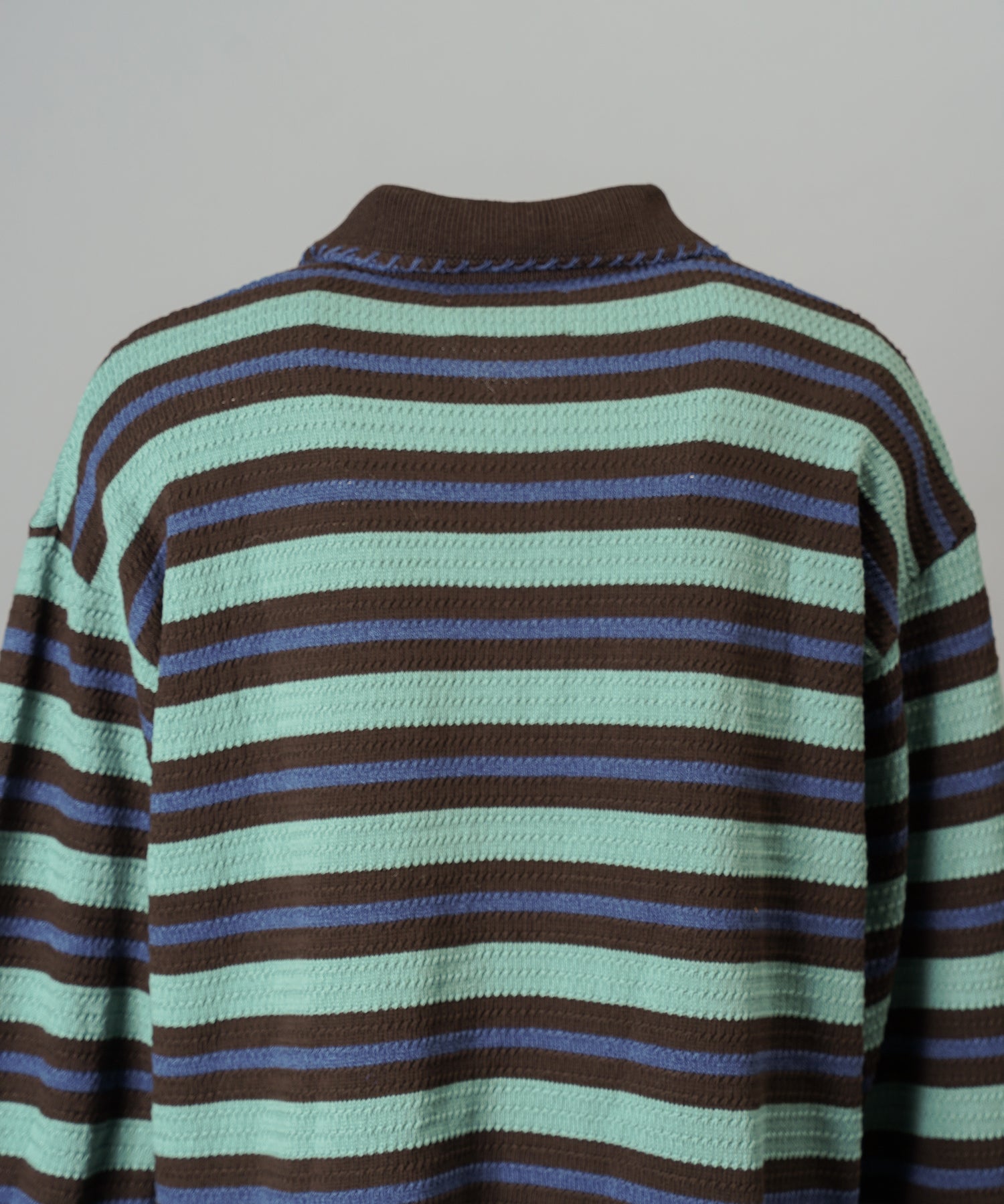 Airy Striped Gabardine Prime-Over Short-sleeved Shirt