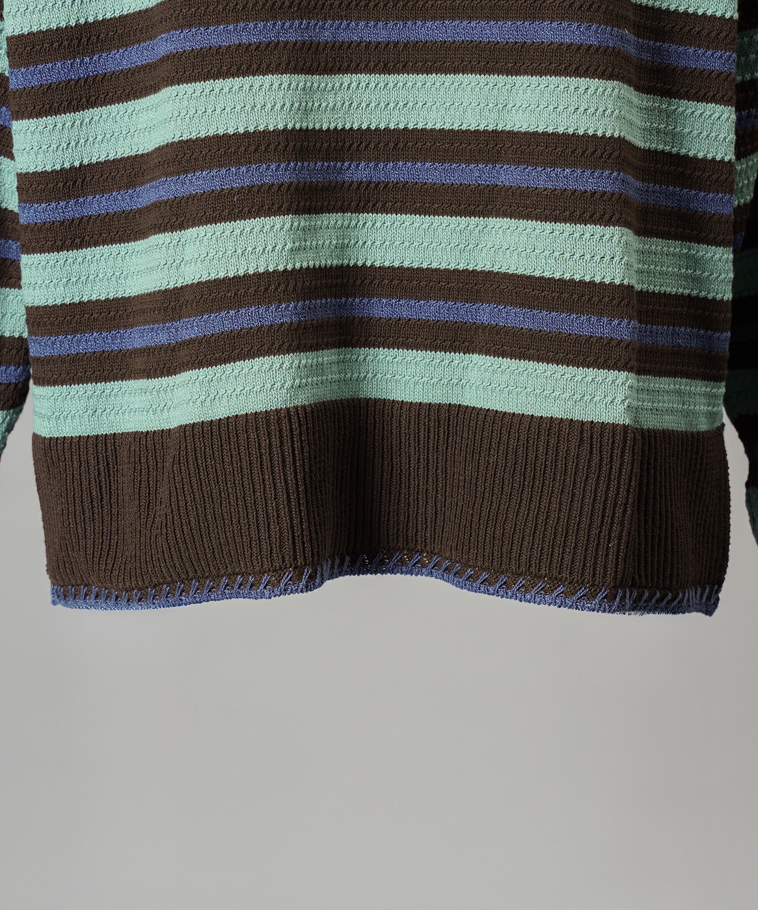Airy Striped Gabardine Prime-Over Short-sleeved Shirt