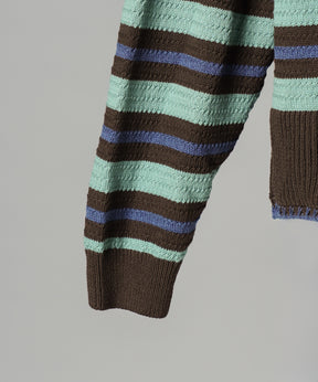 Airy Striped Gabardine Prime-Over Short-sleeved Shirt