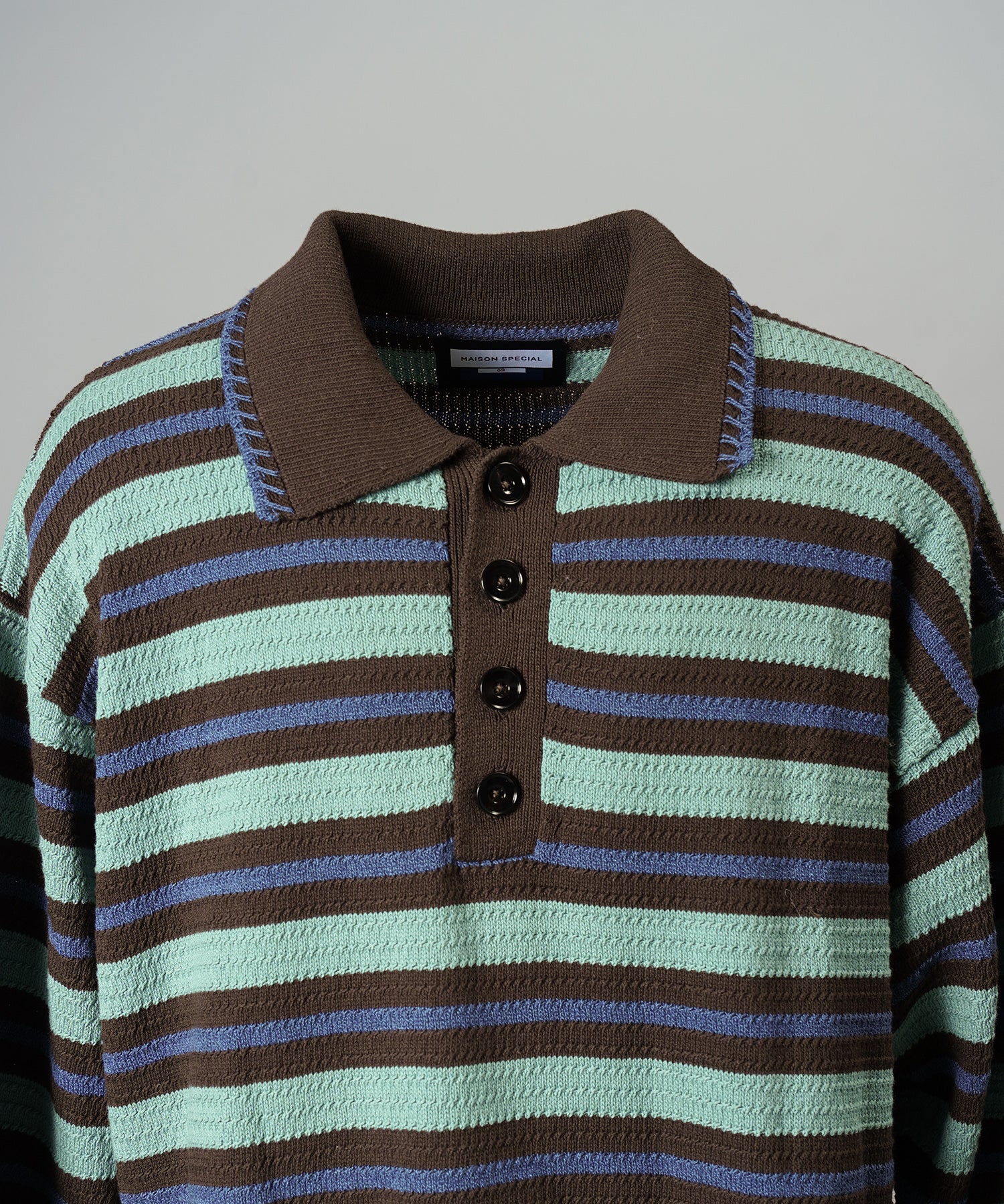 Airy Striped Gabardine Prime-Over Short-sleeved Shirt