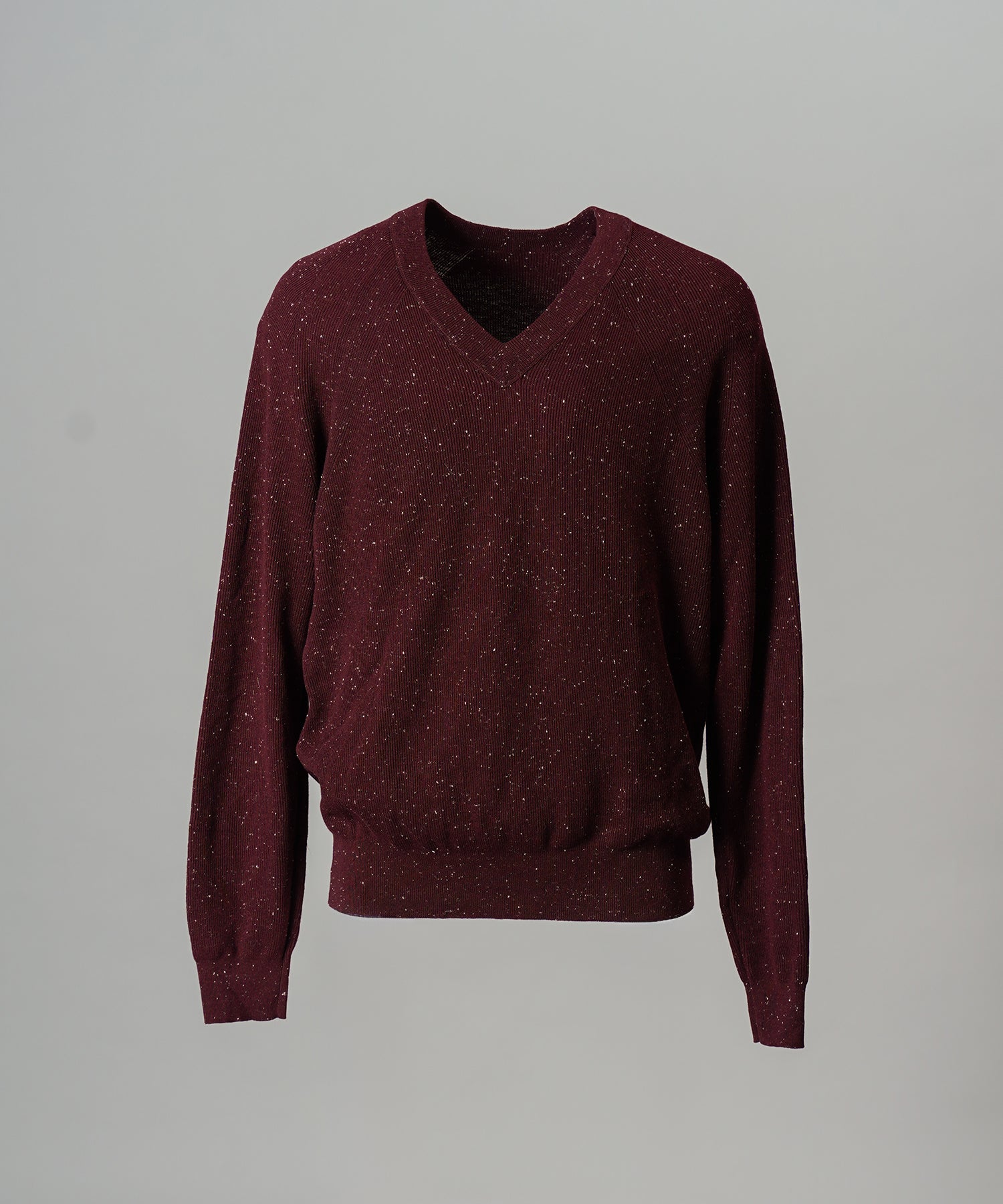 【26AW PRE-ORDER】ネップリブニットプライムオーバーVネックトップス