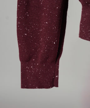 【26AW PRE-ORDER】ネップリブニットプライムオーバーVネックトップス
