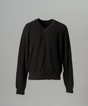 【26AW PRE-ORDER】ネップリブニットプライムオーバーVネックトップス