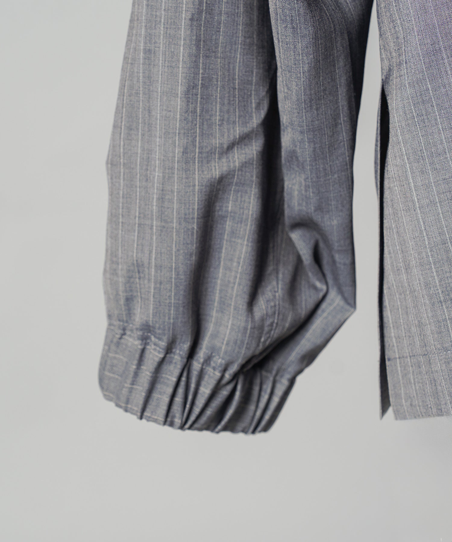 【26SS PRE-ORDER】T/W Sheer Stripe Prime-Over Half-Zip Pullover Shirt