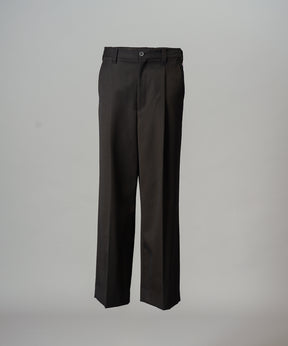 4 Colors Chambray Washable Wool Prime-Wide One Tuck Wide Pants